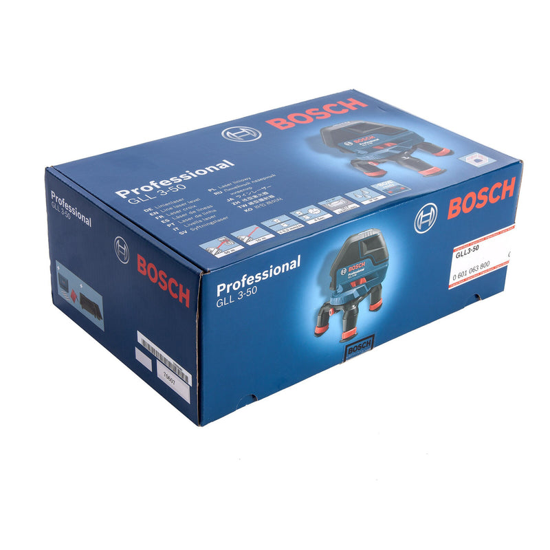 Bosch Bosch GLL 3-50 Red Self Levelling Line Laser 601063800