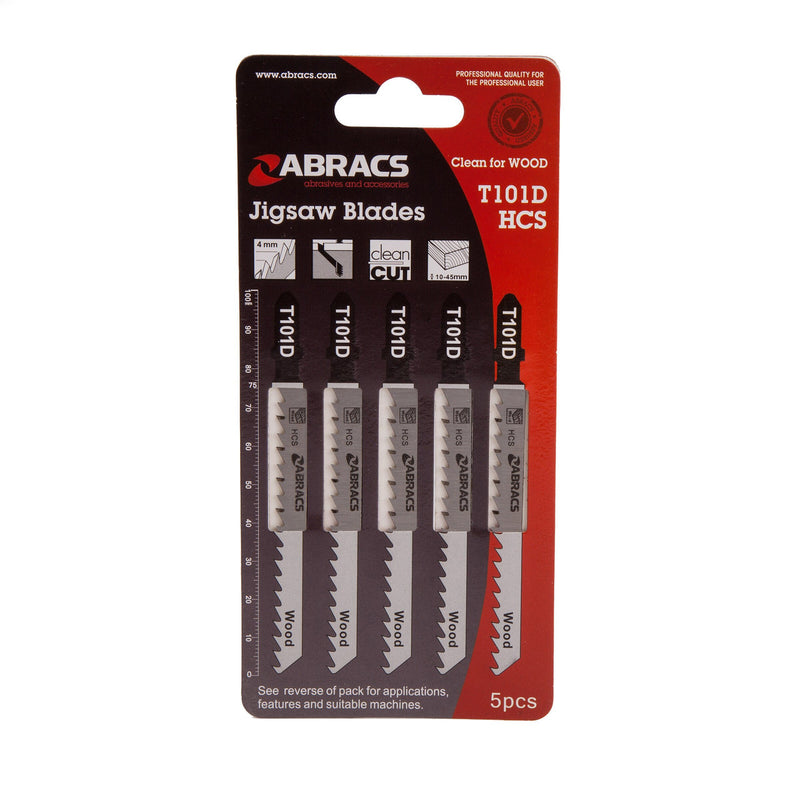 Abracs Abracs T101D Jigsaw Blades for Wood (5 Pack) ABT101D