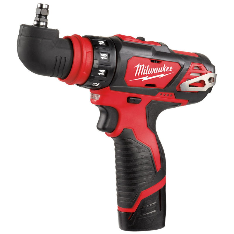 Milwaukee Milwaukee M12BDDXKIT-202C 4-in-1 Cordless Drill Driver (2 x 2.0Ah Batteries) with Attachments 4933447773