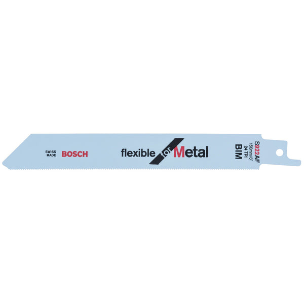 Bosch Bosch S922AF Thin Metal Cutting Reciprocating Saw Blade 150mm (Pack Of 5) 2608656013