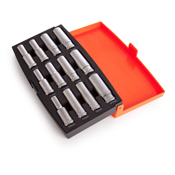 Bahco Bahco S1612L Deep Socket Set 1/2in Drive (12 Pieces) S1612L