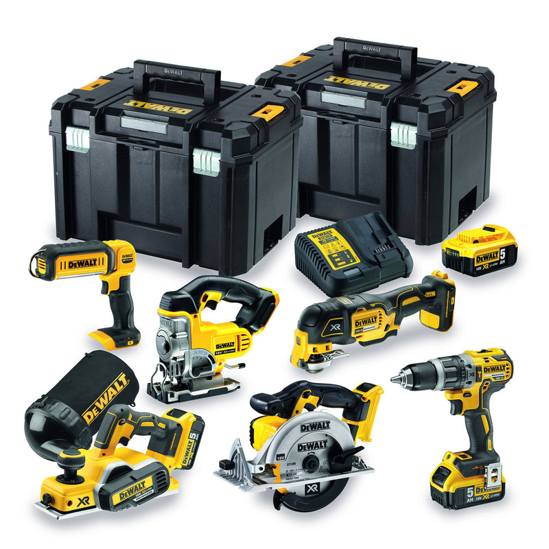 Dewalt Dewalt DCK665P3T 18V XR 6 Piece Kit (3 x 5.0Ah Batteries) with 2 x TSTAK Boxes DCK665P3T