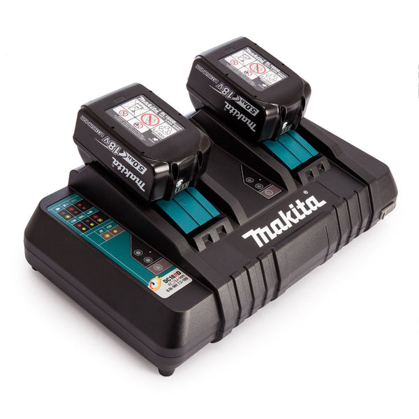 Makita Makita 18V 2 x BL1850B 5.0Ah Batteries & DC18RD Charger Set BL1850B