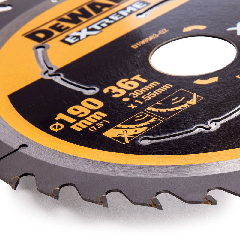 Dewalt Dewalt DT99563 Extreme Runtime Multi Purpose Circular Saw Blade 190 x 30mm x 36T DT99563