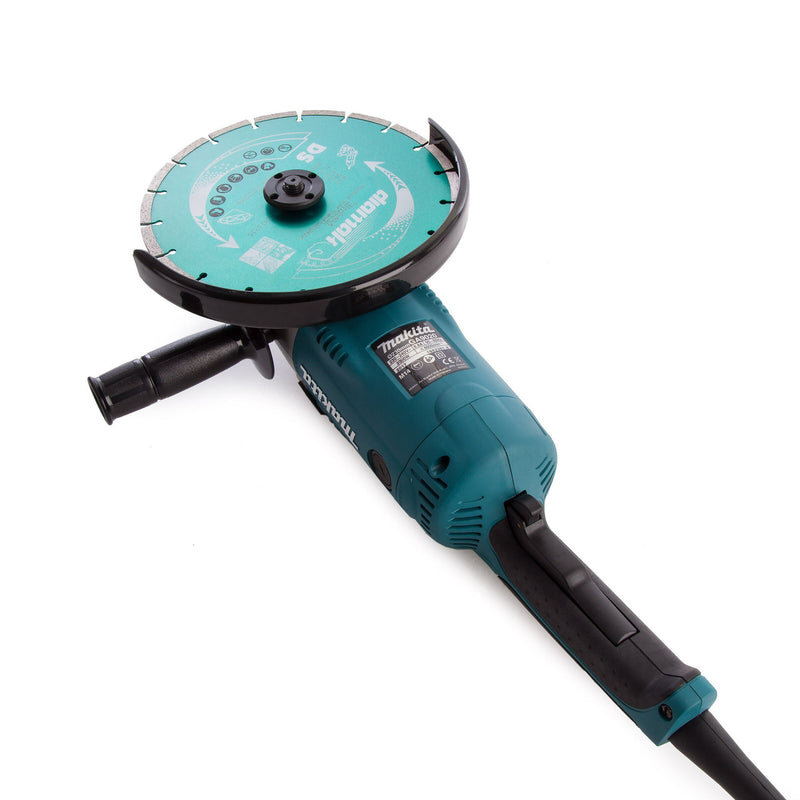 Makita Makita GA9020KD 9 inch/230mm Angle Grinder with Kit Box & Diamond Blade (240V) GA9020KD/2