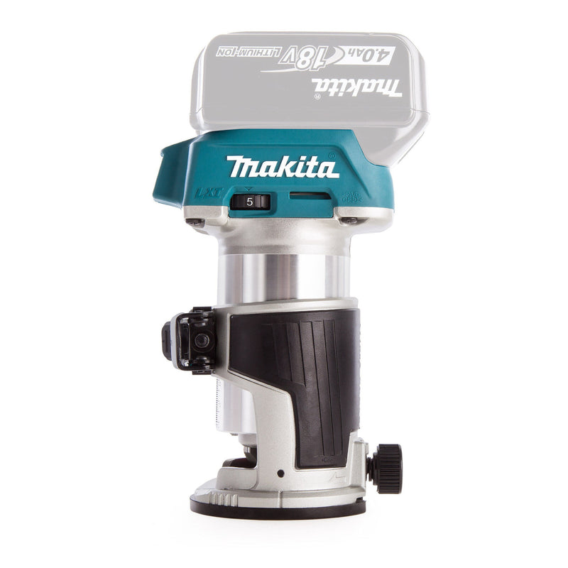 Makita Makita DRT50ZJ 18V Router/Trimmer (Body Only) with Trimmer Base & Straight Guide in Makpac Case DRT50ZJ