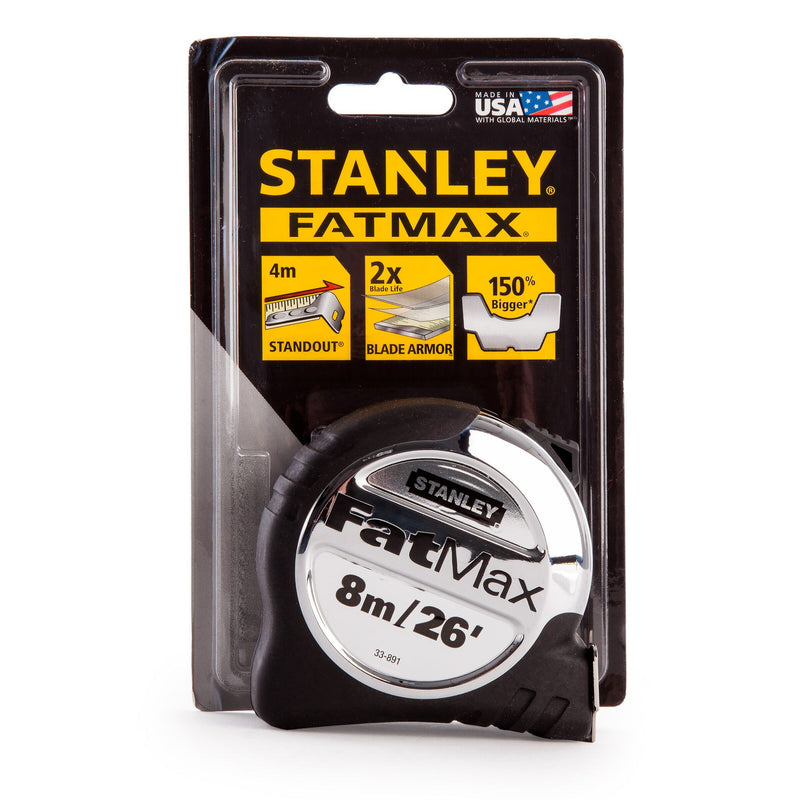 Stanley Stanley 5-33-891 FatMax Xtreme Metric/Imperial Tape Measure with Blade Armor 8m 5-33-891