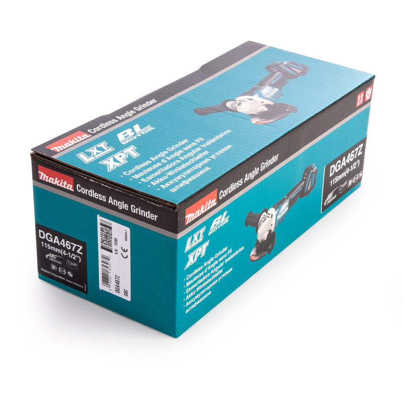 Makita Makita DGA467Z 18V LXT 4.5 inch/115mm Brushless Angle Grinder (Body Only) DGA467Z