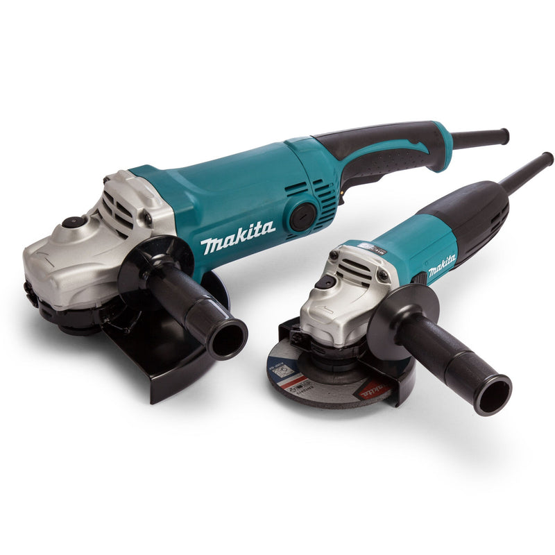 Makita Makita DK0056Z1 Angle Grinder Twin Pack - GA9050 230mm + GA4530R 115mm (240V) DK0056Z1/2