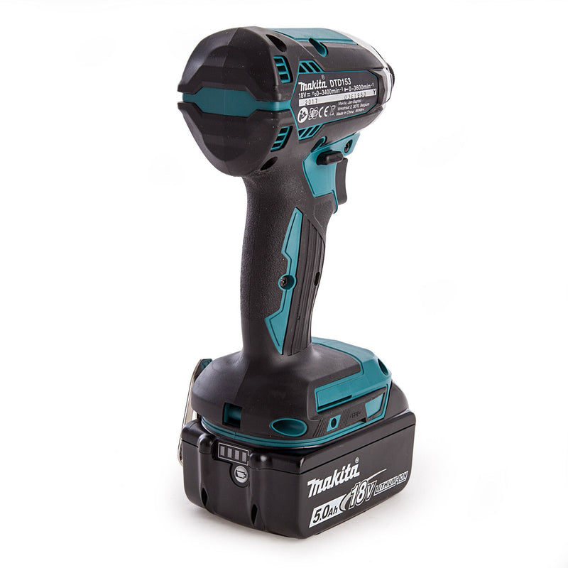 Makita Makita DTD153RTJ 18V LXT Brushless Impact Driver (2 x 5.0Ah Batteries) DTD153RTJ