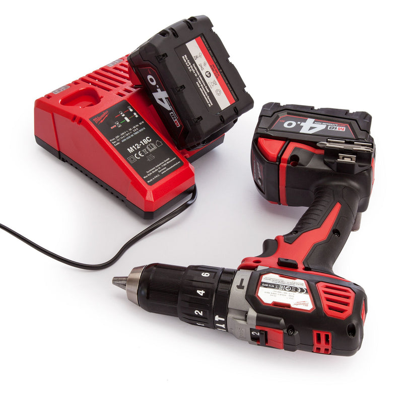 Milwaukee Milwaukee M18 BPD-402C Combi Drill (2 x 4.0Ah Batteries) 4933443518