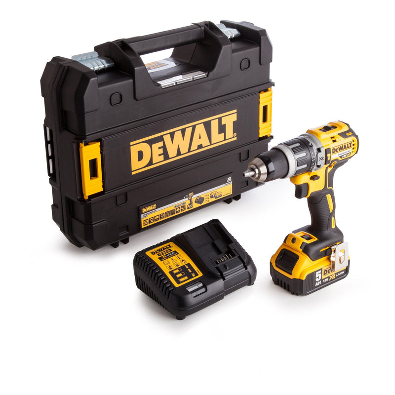 Dewalt Dewalt DCD796P1 18V XR Brushless Combi Drill (1 x 5.0Ah Battery) in TStak Case DCD796P1-GB