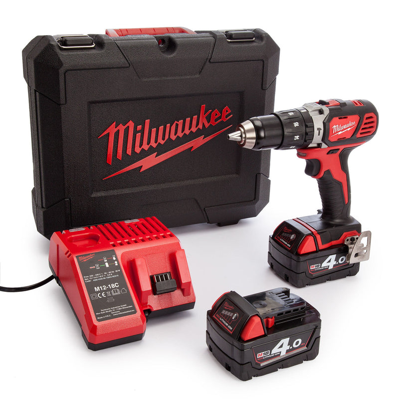 Milwaukee Milwaukee M18 BPD-402C Combi Drill (2 x 4.0Ah Batteries) 4933443518