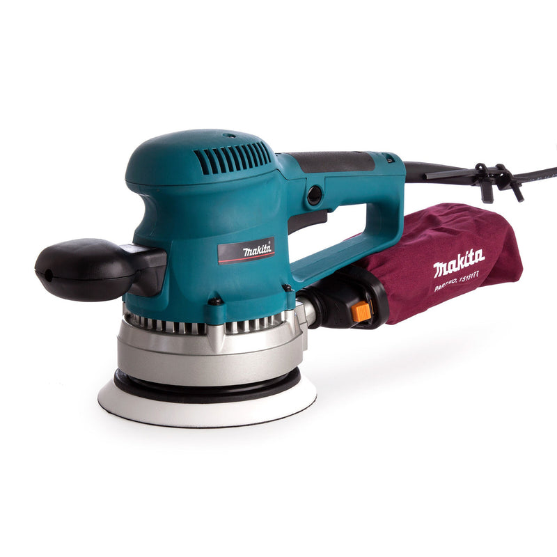 Makita Makita BO6030 6 inch/150mm Random Orbital Sander with 53 Accessories (240V) BO6030JX1/2