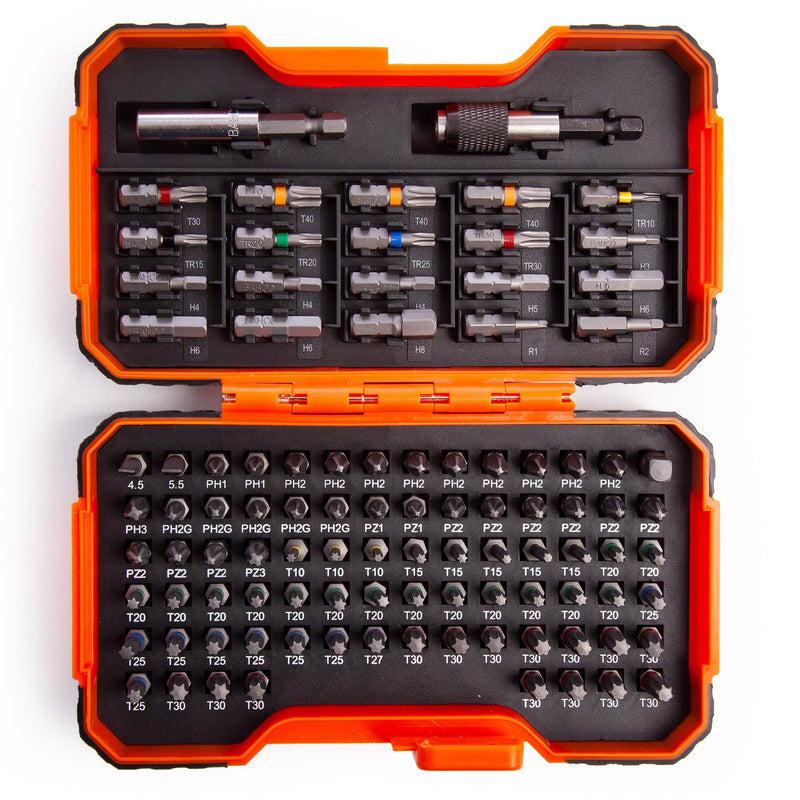 Bahco Bahco 59/S100BC Assorted Screwdriver Bit Set with 2 Bit Holders (100 Piece) 59/S100BC