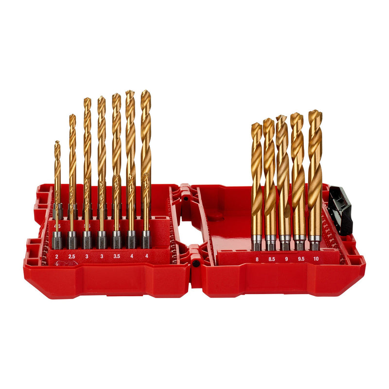 Milwaukee Milwaukee 48894760 HSS-G Titanium Drill Set for Metal (19 Piece) 48894760