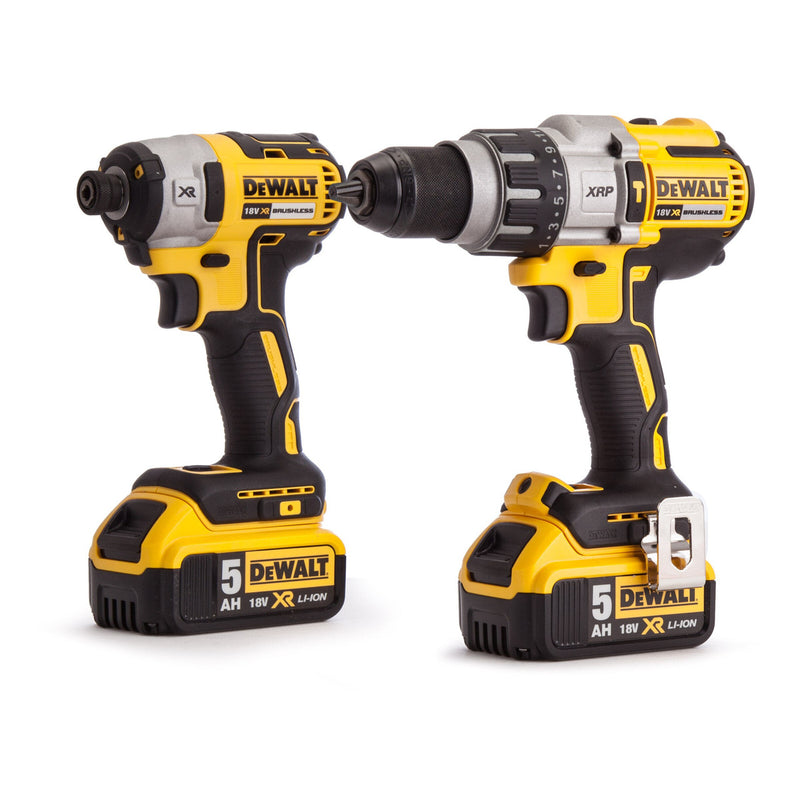 Dewalt Dewalt DCK276P2 18V XR Combi Drill & Impact Driver Twin Pack (2 x 5.0Ah Batteries) in Toughsystem DCK276P2-GB