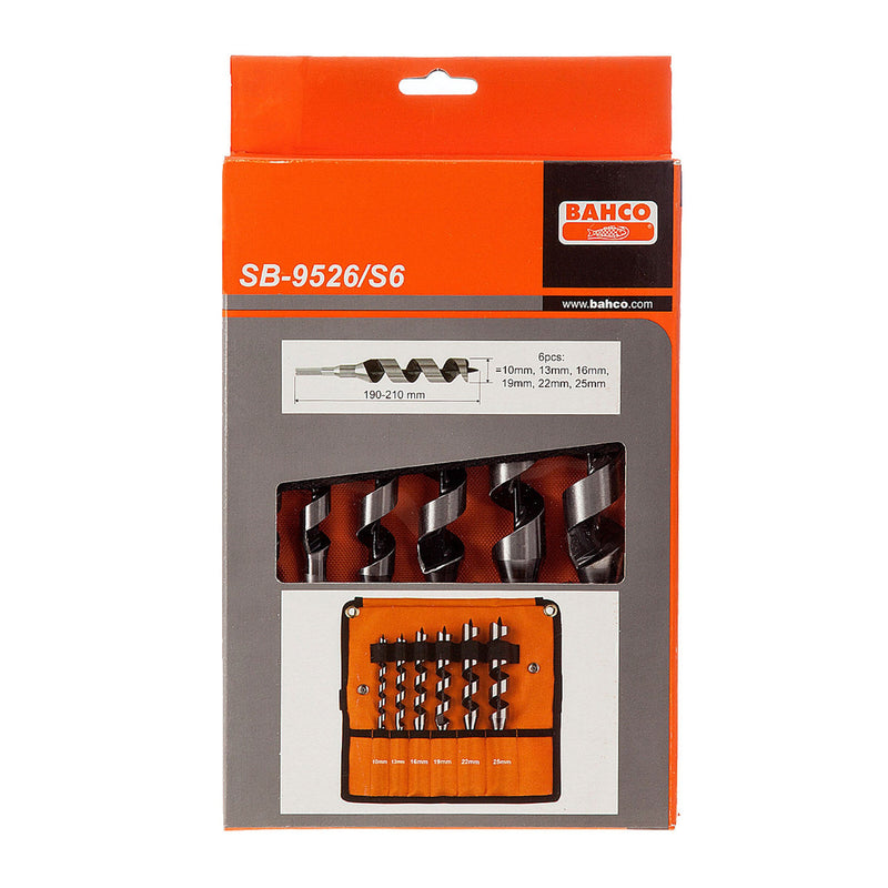 Bahco Bahco SB-9526/S6 Combination Auger Bit Set 6 Piece SB-9526/S6