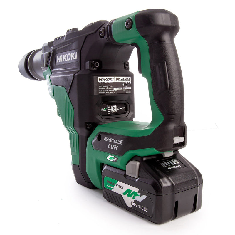 HiKOKI HiKOKI DH36DMAJAZ 36V Brushless SDS Max Rotary Hammer (2 x Multi-Volt Batteries) DH36DMA/JAZ