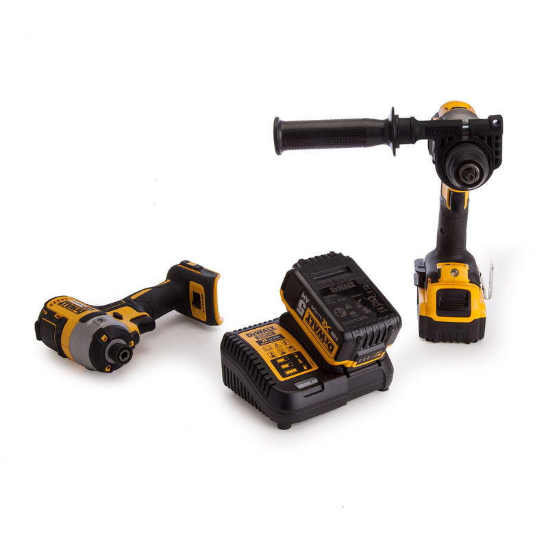 Dewalt Dewalt DCK276P2 18V XR Combi Drill & Impact Driver Twin Pack (2 x 5.0Ah Batteries) in Toughsystem DCK276P2-GB