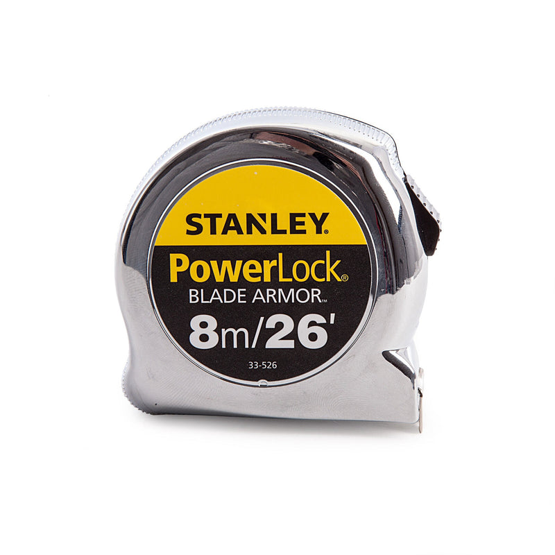 Stanley Stanley 0-33-526 Powerlock Metric/Imperial Tape Measure with Blade Armor 8m 0-33-526