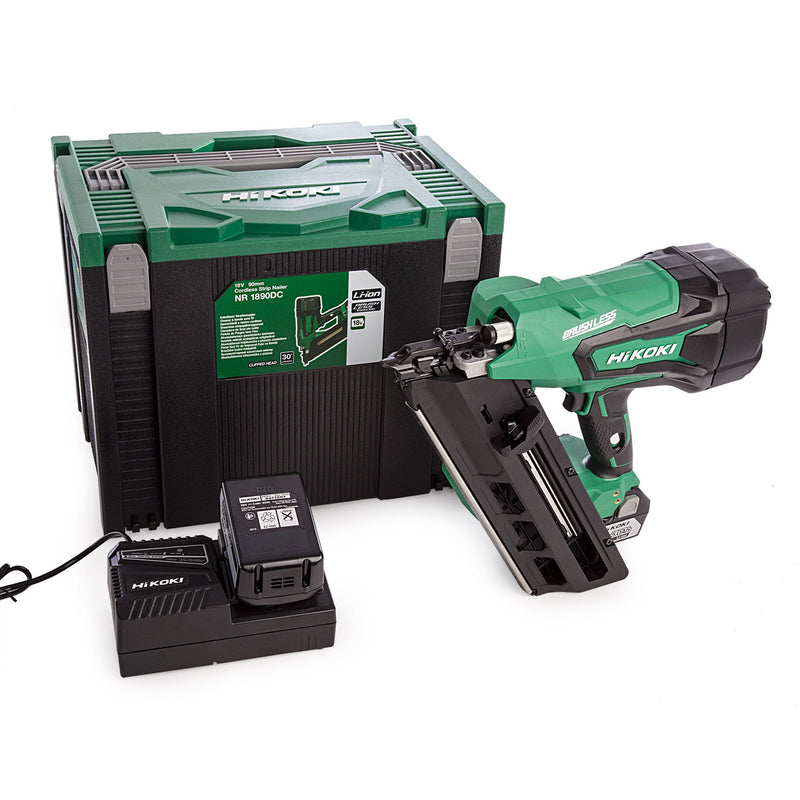 HiKOKI HiKOKI NR1890DCJPZ 18V Brushless 1st Fix Framing Nailer (2 x 5.0Ah Batteries) NR1890DCJPZ