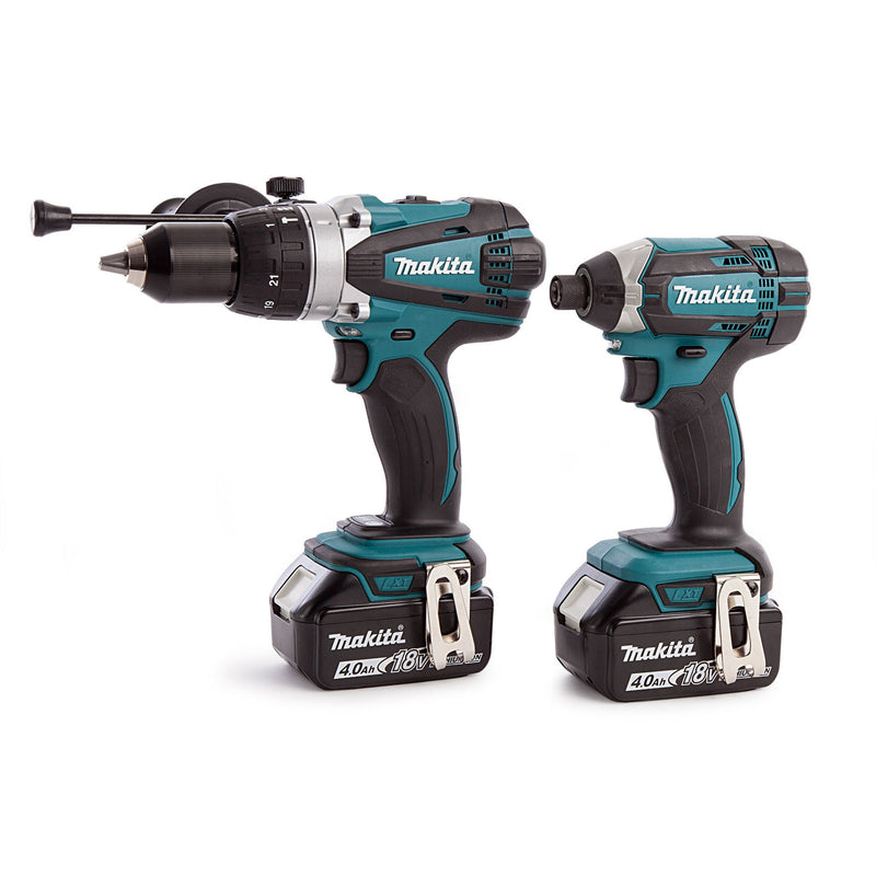 Makita Makita DLX2145MJ 18V Combi Drill & Impact Driver Twin Pack (2 x 4.0Ah Batteries) DLX2145MJ