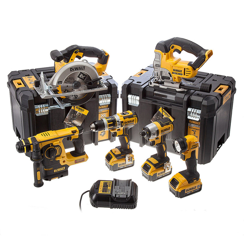 Dewalt Dewalt DCK699M3T 18V XR 6 Piece Kit (3 x 4.0Ah batteries) with 2 x TSTAK Boxes DCK699M3T