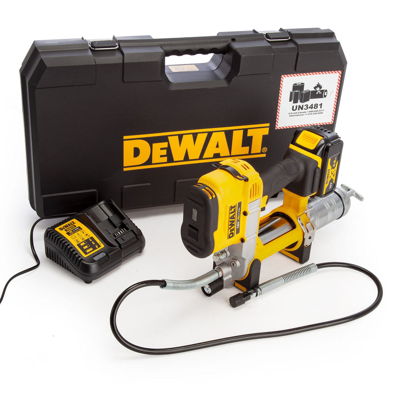 Dewalt Dewalt DCGG571M1 18V XR Cordless li-ion Grease Gun (1 x 4.0Ah Battery) DCGG571M1-GB