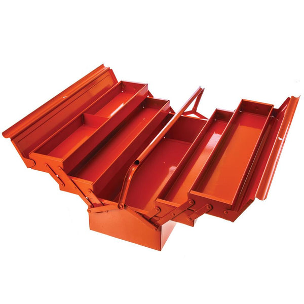 BAHCO 22" 550mm Metal Barn Cantilever Toolbox Tool Box Chest Tray Orange 3149-OR