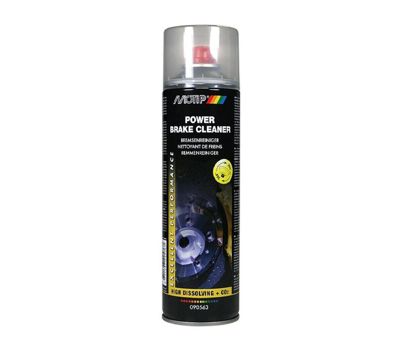 Brake Cleaner Spray Motip Degreaser Aerosol Cleans Oil Deposits Fast 500ml