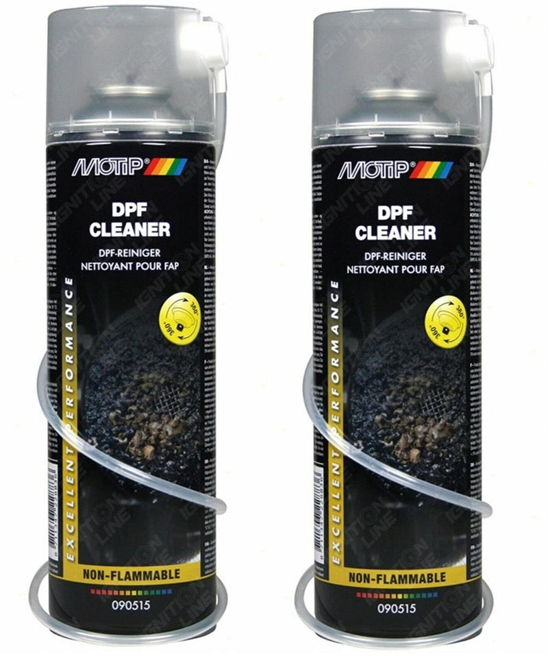 2x DPF EGR Cleaner Aerosol Cleans Soot Carbon and Deposits Fast 500ml