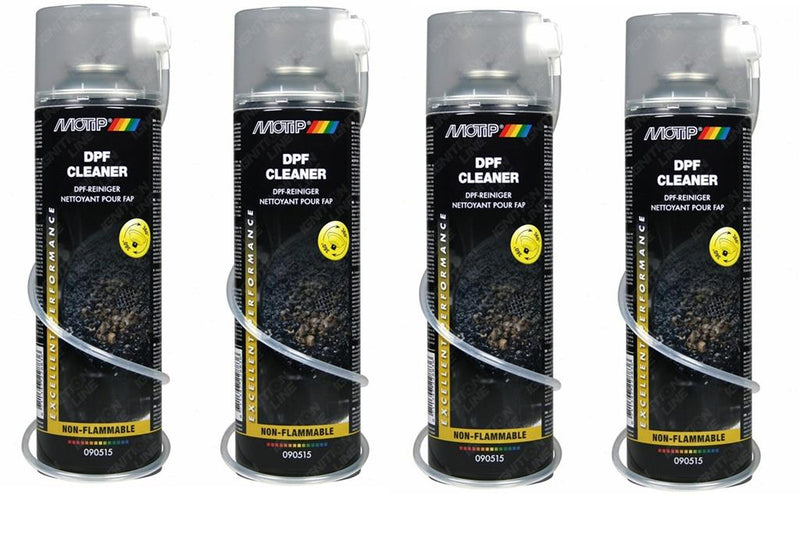 4x DPF EGR Cleaner Aerosol Cleans Soot Carbon and Deposits Fast 500ml