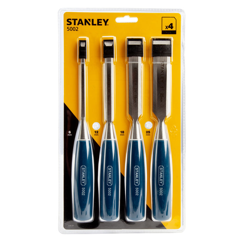 Stanley Stanley 0-16-129 5002 Bevel Edge Chisel Set of 4 0-16-129