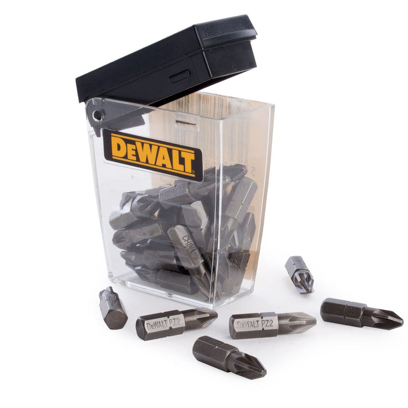 Dewalt Dewalt DT71521-QZ PZ2 Screwdriving Bits In Tic Tac Box 25mm (Pack of 25) DT71521-QZ