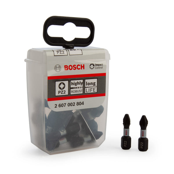 Bosch Bosch 2607002804 Pozi 2 Impact Control Screwdriver Bits (Pack Of 25) 2607002804