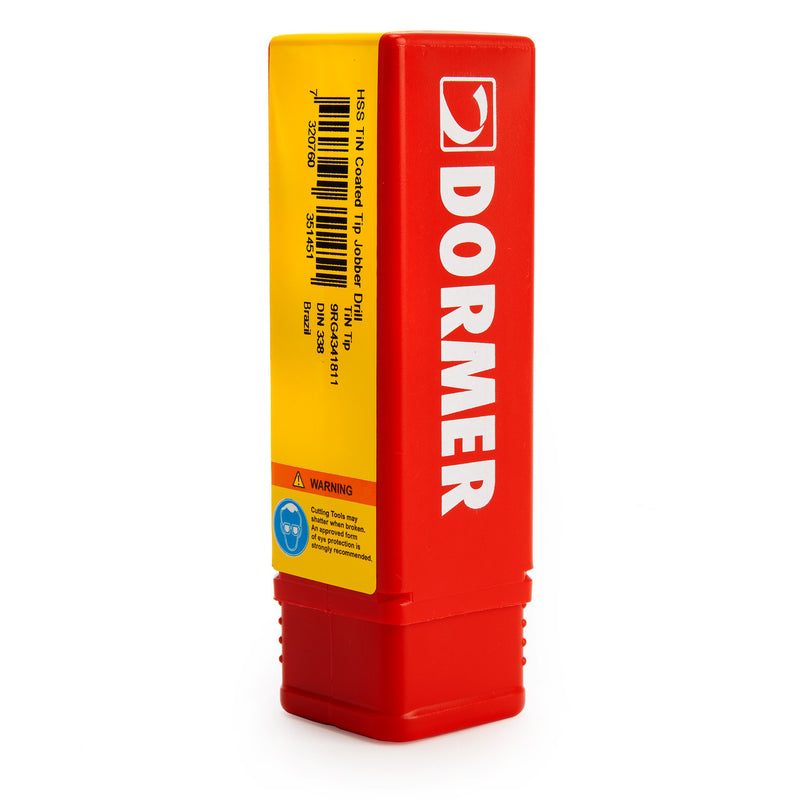 Dormer Dormer A002 HSS TiN Coated Tip Jobber Drill Bits 10mm (Box Of 10) A00210.0-10