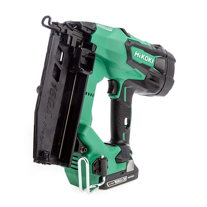 HiKOKI HiKOKI NT1865DM/JXZ 18V 16GA Brushless Straight Finish Nailer (2 x 3.0Ah Batteries) NT1865DM/JXZ