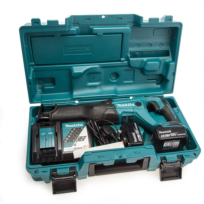 Makita Makita DJR186RTE 18V LXT Reciprocating Saw (2 x 5.0Ah Batteries) DJR186RTE