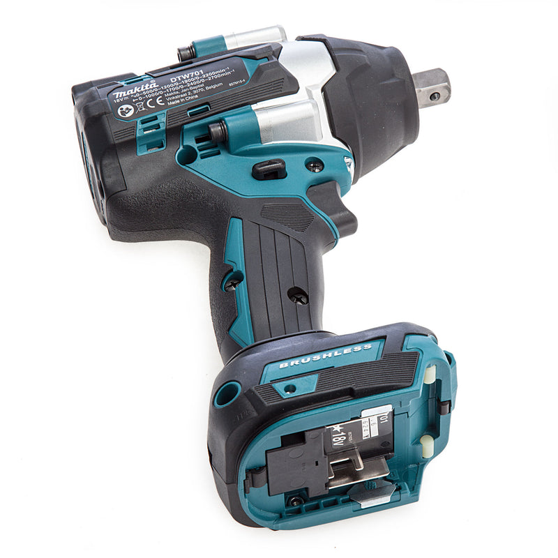 Makita Makita DTW701Z 18V LXT Brushless Impact Wrench 1/2" Pin Detent Shank (Body Only) DTW701Z