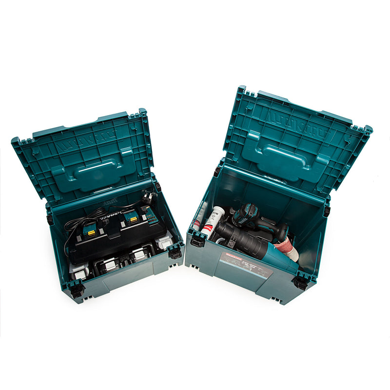 Makita Makita DLX2137PTJ 18V/36V Combi Drill & SDS Plus Rotary Hammer Twin Pack (4 x 5.0Ah Batteries) DLX2137PTJ