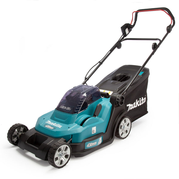 Makita Makita DLM432CT2 36V LXT Cordless Lawnmower 43cm (2 x 5.0Ah Batteries) - Accepts 2 x 18V Batteries DLM432CT2