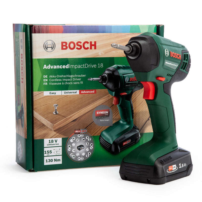 Bosch Bosch AdvancedImpactDrive18 18V Impact Driver (1 x 1.5Ah Battery) 0603980372