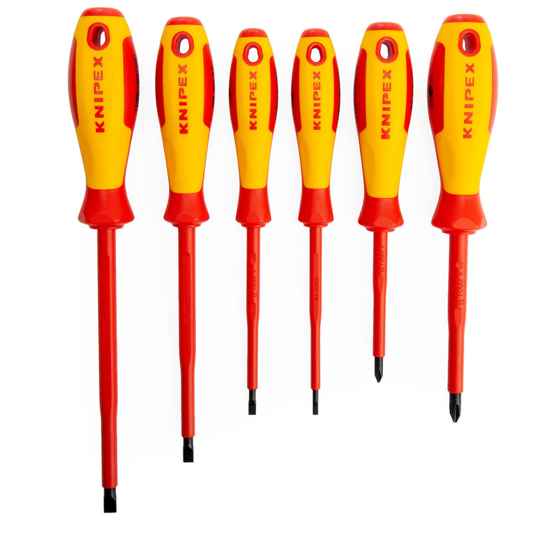 Knipex Knipex 002012V01 VDE Screwdriver Set 1000V (6 Piece) 002012V01