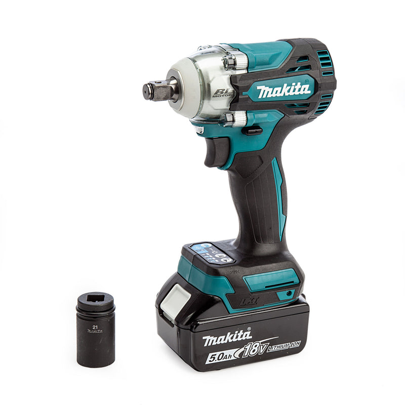 Makita Makita DTW300TX2 18V LXT Brushless Impact Wrench 1/2" Drive (2 x 5.0Ah Batteries) DTW300TX2