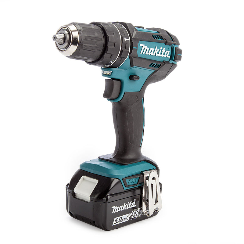 Makita Makita DHP482RT1J 18V LXT Combi Drill (1 x 5.0Ah Battery) DHP482RT1J