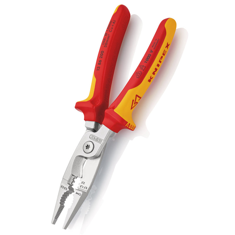 Knipex Knipex 1386200SB Pliers for Electrical Installation VDE 1000V 200mm 1386200SB