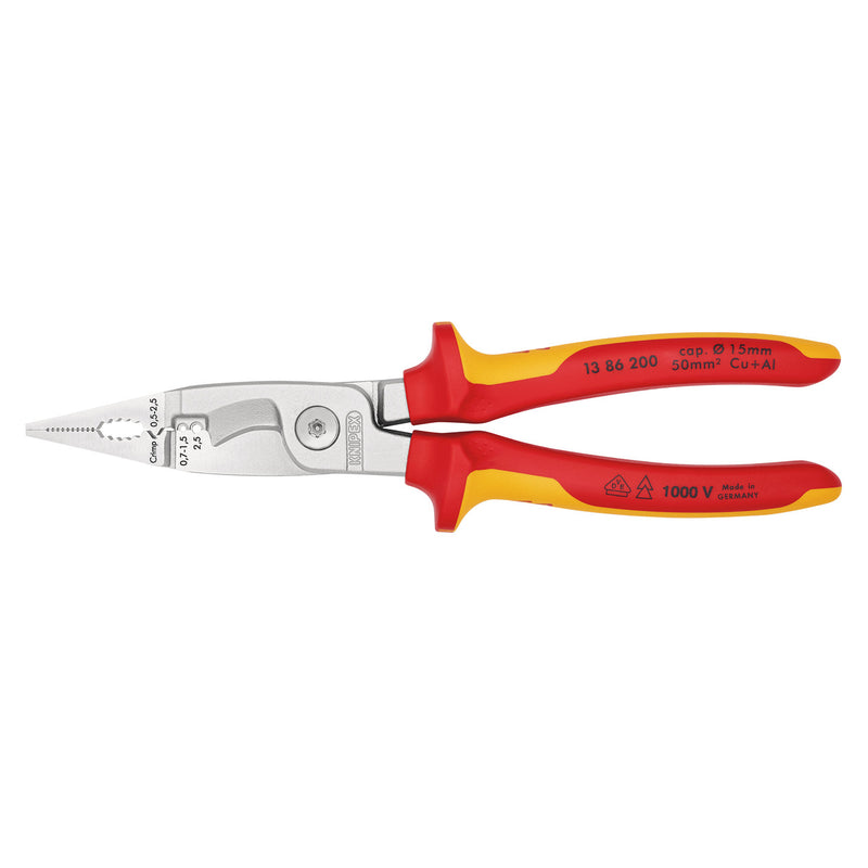 Knipex Knipex 1386200SB Pliers for Electrical Installation VDE 1000V 200mm 1386200SB