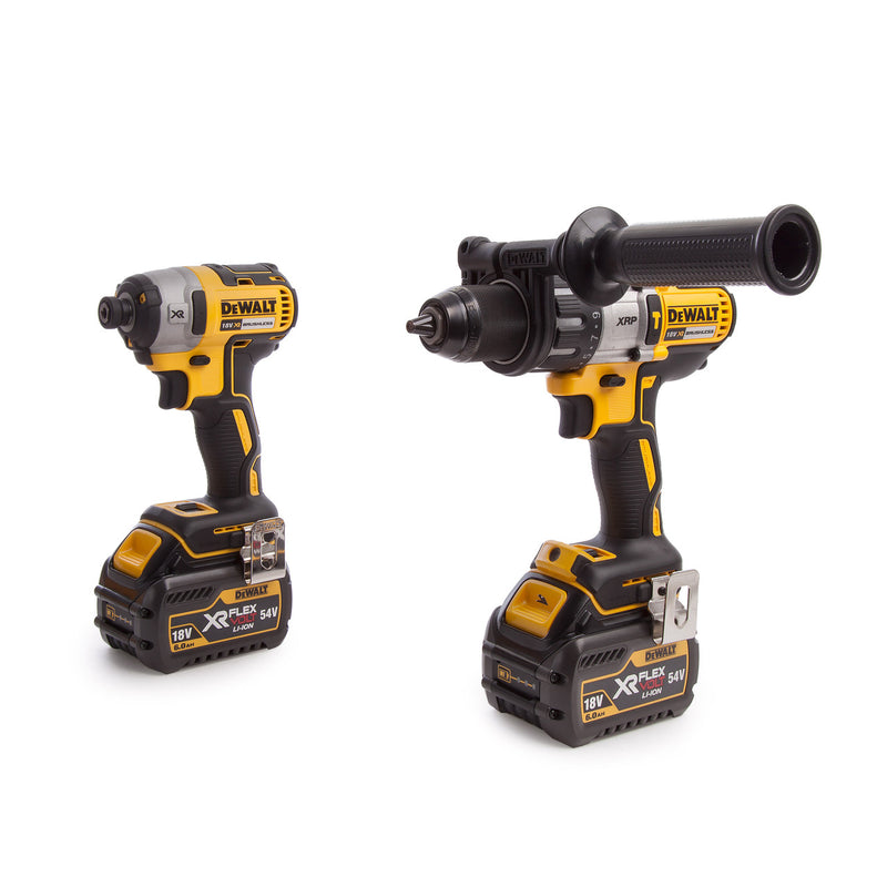 Dewalt Dewalt DCK276T2T 18V XR Combi Drill & Impact Driver Twin Pack (2 x 6.0Ah Batteries) in TSTAK Box DCK276T2T-GB