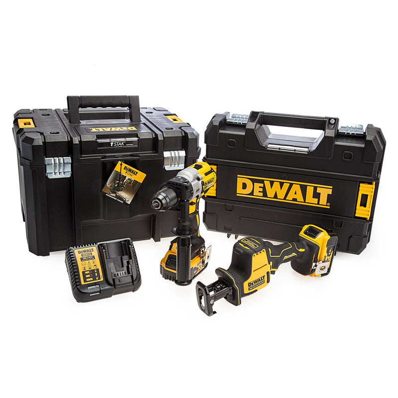 Dewalt Dewalt 18V XR Combi Drill & Reciprocating Saw Twin Pack (2 x 5.0Ah Batteries) 00005